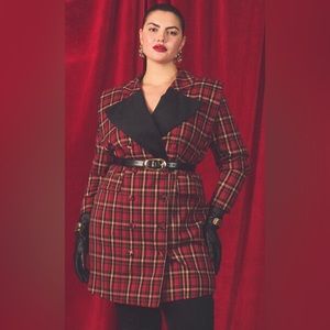 Eloquii Plaid Blazer Dress